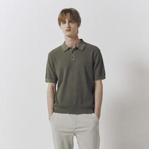 [지오다노]남 콜지 카라 니트 01056511 반팔 스웨터 056511