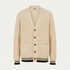 AMI 26SS 아미 드 꾀흐 아미 파리 패치 가디건 (UKC383 KN0161 136)