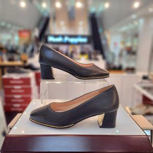 [허시파피]여성 발 편한 5cm 청키힐 데일리 펌프스 구두 3f26401