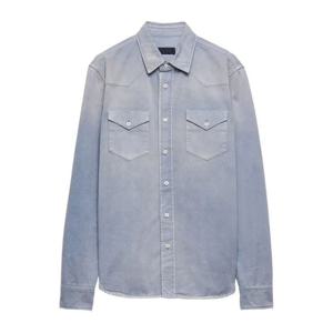 프라다 워시드 가바딘 빈티지 셔츠 GEC115SOOO 18PF F0E1Y