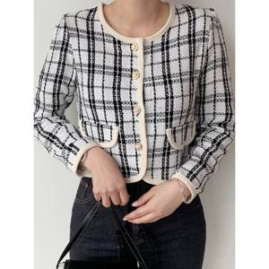 [예쎄][귈림] 배색 트위드 체크 자켓 가디건(G6SJK032P)