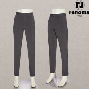 [레노마캐주얼]SS 25년 그레이 솔리드 링클프리 사방스판 밴딩 슬랙스 RRPIBP04AJD