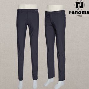 [레노마캐주얼]SS 봄여름 네이비 솔리드 쿨 소재 사방스판 팬츠 슬랙스 RQPJBP52AJD