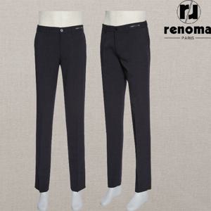 [레노마캐주얼]SS 25년 네이비 쿨 강연소재 링클프리 스판 밴딩 슬랙스 RRMJBP54AJD