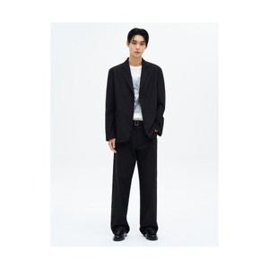 에잇세컨즈 8SECONDS 데님라이크 와이드핏 셋업 팬츠 블랙 215321DY35 405475