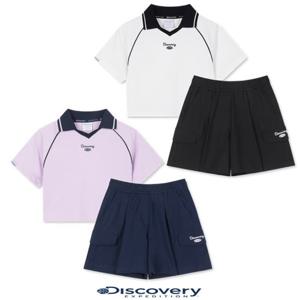 디스커버리키즈DKAZ25063여아 카라 반팔티+팬츠 2SET