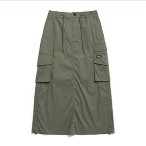 [내셔널지오그래픽 (행사)]여선 아나스 스트링 롱기장 카고 스커트 N241WSK070