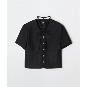 스파오 SPAO 스트랩 트위드 반팔 재킷_SPJKG24W02 SPJKG24W02 405099