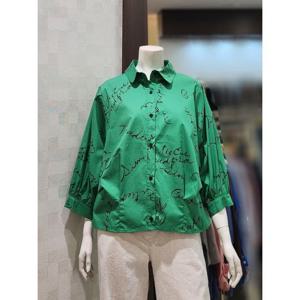 [벨라디터치]MARIOV3G1BL28 레터링 셔츠 블라우스