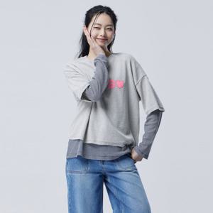 [베네통] B 하트 자수 니트_BAKP72631LG