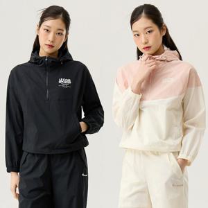 르꼬끄 [택가 179000원]여성 우븐 컬러블럭 아노락 QQ122OJK27