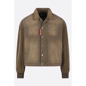 디스퀘어드2 로고 라벨 메탈 버튼 카펜터 재킷 S74AM1696 D3510