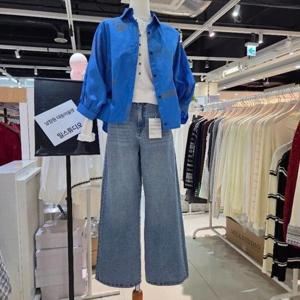 밀스튜디오 DP02 예쁜워싱통청바지 LS3JEV111