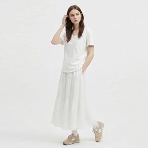 [샵앤][샵앤] 국산 여성 U넥 가슴 포켓 반팔 티셔츠 DAI-WSH-211