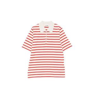 질샌더 스트라이프 집업 폴로 셔츠 J40GL0102J46497