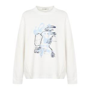 더레노마 우븐 배색 져지 티셔츠 (R2G12JTS0500)