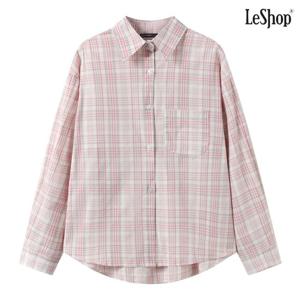 [르샵]데일리 체크 카라 루즈핏 긴팔 셔츠 (DQ1BA017A)