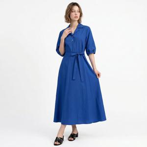 [포커스]핀턱 슬리브 오픈 카라 원피스 PBVFF6M1OP3251