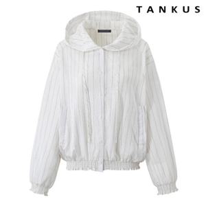 [탱커스]밑단 밴딩 스트라이프 후드 긴팔 셔츠 (TY1BL016L0)