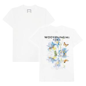 우영미 플라워 백로고 여성 반팔티셔츠 M261TS06701W