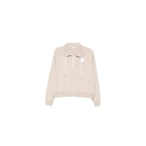 26 SS Brunello Cucinelli 로고 패치 지퍼 스웨트셔츠 MG927VT404C9272 TP452336165