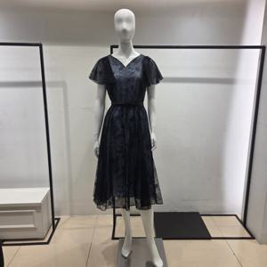 [미니멈]플라워 레이스 플레어 원피스 MYBAWO4220BK_BP