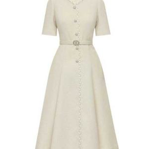 [미니멈]MYBAWO4370PC2트위드 플레어  원피스_JK