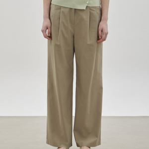 [씨씨콜렉트] 나일론 투턱 와이드 팬츠_C262MSA032