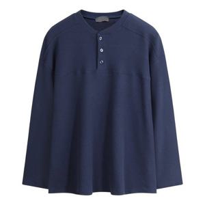 [해리슨] 코튼 와플 절개 헨리넥 긴팔티 CRS1418