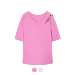 [꼼빠니아][꼼빠니아] 레터링 루즈핏 반팔 티셔츠_CADU4-WKS630