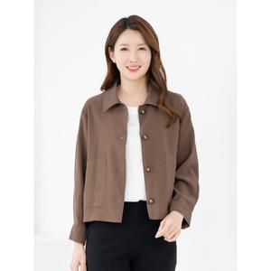[모슬린]엄마옷 자켓 숏 카라 캐주얼 603FGH130 마담/중년여성/