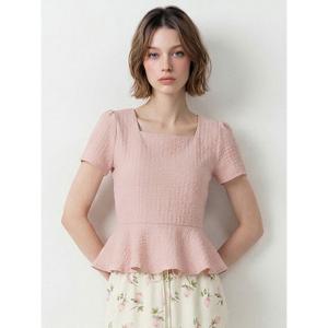 [포커스]포커스 페미닌 플레어 시어서커 블라우스_VF6M1BL5240