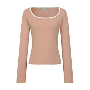 [예쎄][예쎄] 배색 라운드넥 슬림 니트(S6SKN044A)