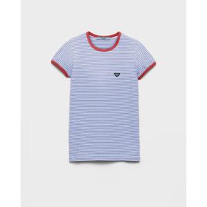 프라다 반팔 티셔츠 39658186HF0X36 S OOO Light blue