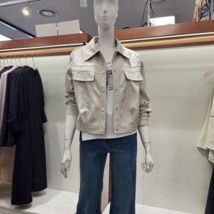 수스 HC04 카라 단추 레자 자켓 S261BJK205