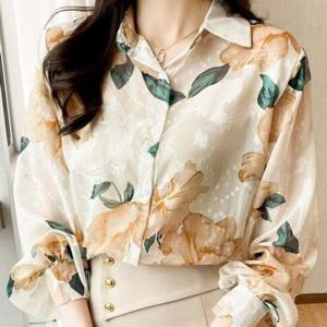 블라우스 러블리 플라워 DJJ6048 셔츠