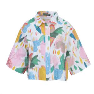 [몬테밀라노]캐쥬얼 기하학 나염 블라우스 X5SA5B168A