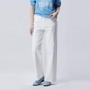 [베네통] 힙 로고 프린팅 데님 팬츠_BADP12611WH