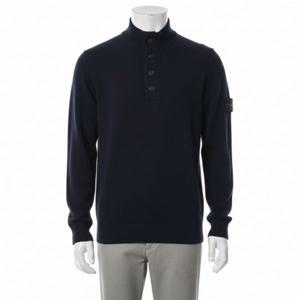 스톤아일랜드 25FW 5100040 Lambs울 Half-집 스웨터 K2S15 S00A3 V0020 램스울 하프 짚 372966