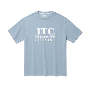 인터크루 남성 로고레터링반팔티셔츠 ITA2TM31ASB (스카이블루)