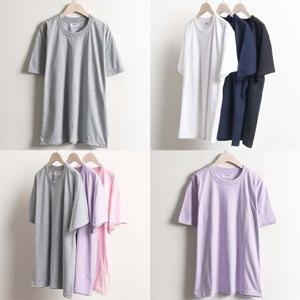 w046 티셔츠 30수사계절반티 라운드 빅사이즈 반팔