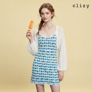 [클리지] 레이어드 컬러포인트 니트 원피스 (CN3WKO01)