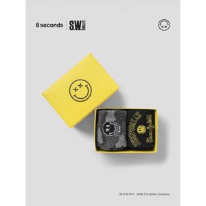 (4563KTAX21) [에잇세컨즈] [유튜버 피로 PICK] S.W.SMILEY  남성 양말 2pcs 세트 - 화이트