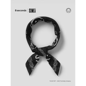 (456384AX15) [에잇세컨즈] [유튜버 피로 PICK] S.W.SMILEY  반다나 - 블랙