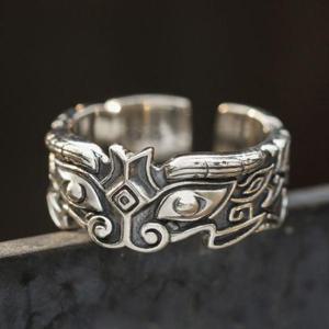 은반지 전설의 타오티에 도철 남성 검지 엄지 패션 반지 S999