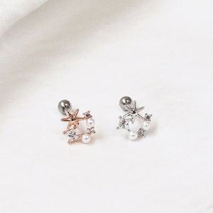 [폭스타일] [낱개판매] 물빛 별빛 트라거스 이너컨츠 피어싱