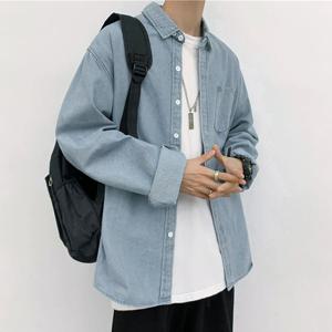 남성 레이어드 캐주얼 데님셔츠 DMS-SH-SISJK24