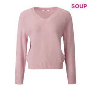 SOUP  래글런 루즈핏 V넥 니트 (S63LK04)