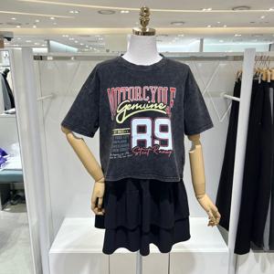 [밸리걸] 프린트 루즈핏 티셔츠 870990