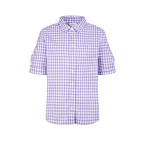 헤지스 여성 26SS 서커 체크 반팔 셔츠 바이올렛 HSSH6BC48V2